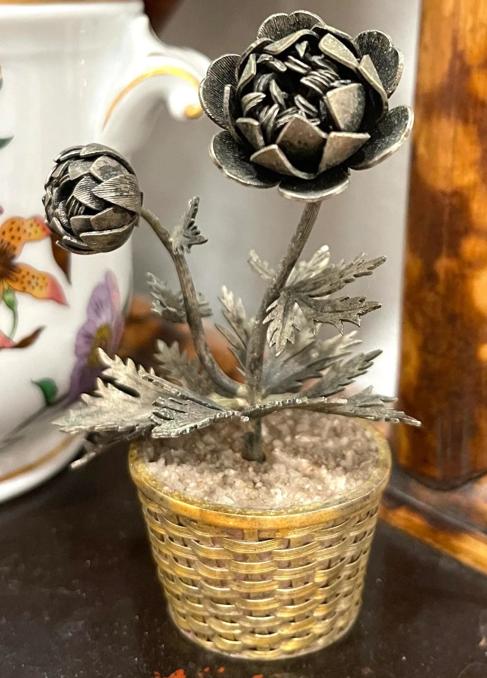 Tiffany & Co Janna Thomas Sterling Silver Potted Flower - 4