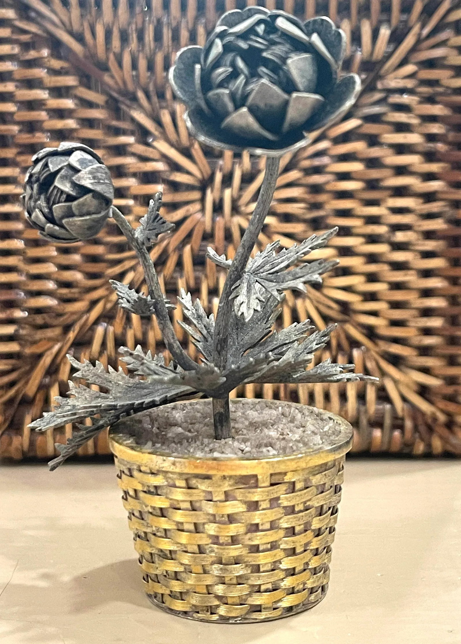 Tiffany & Co Janna Thomas Sterling Silver Potted Flower - 6