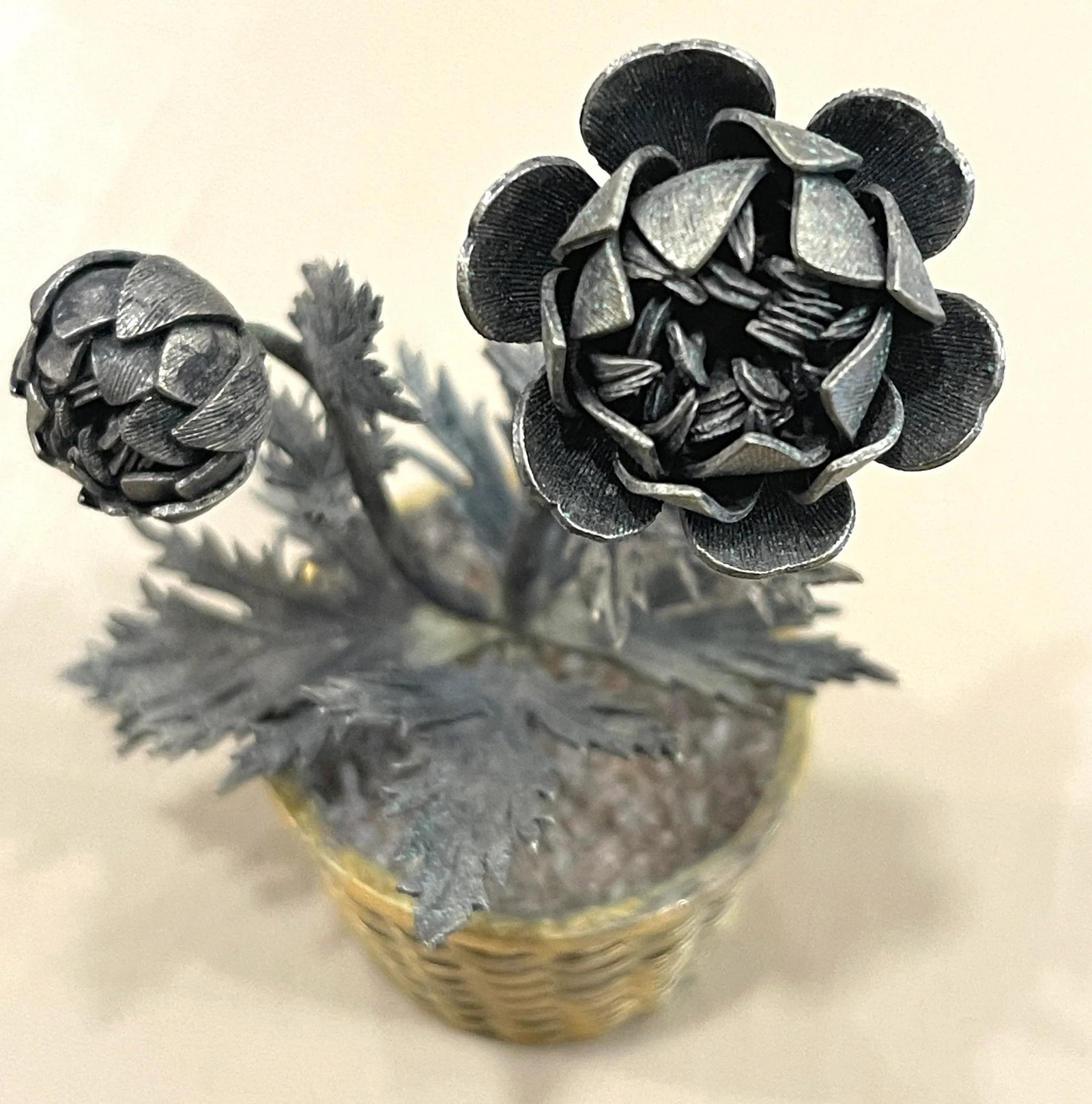 Tiffany & Co Janna Thomas Sterling Silver Potted Flower - 9