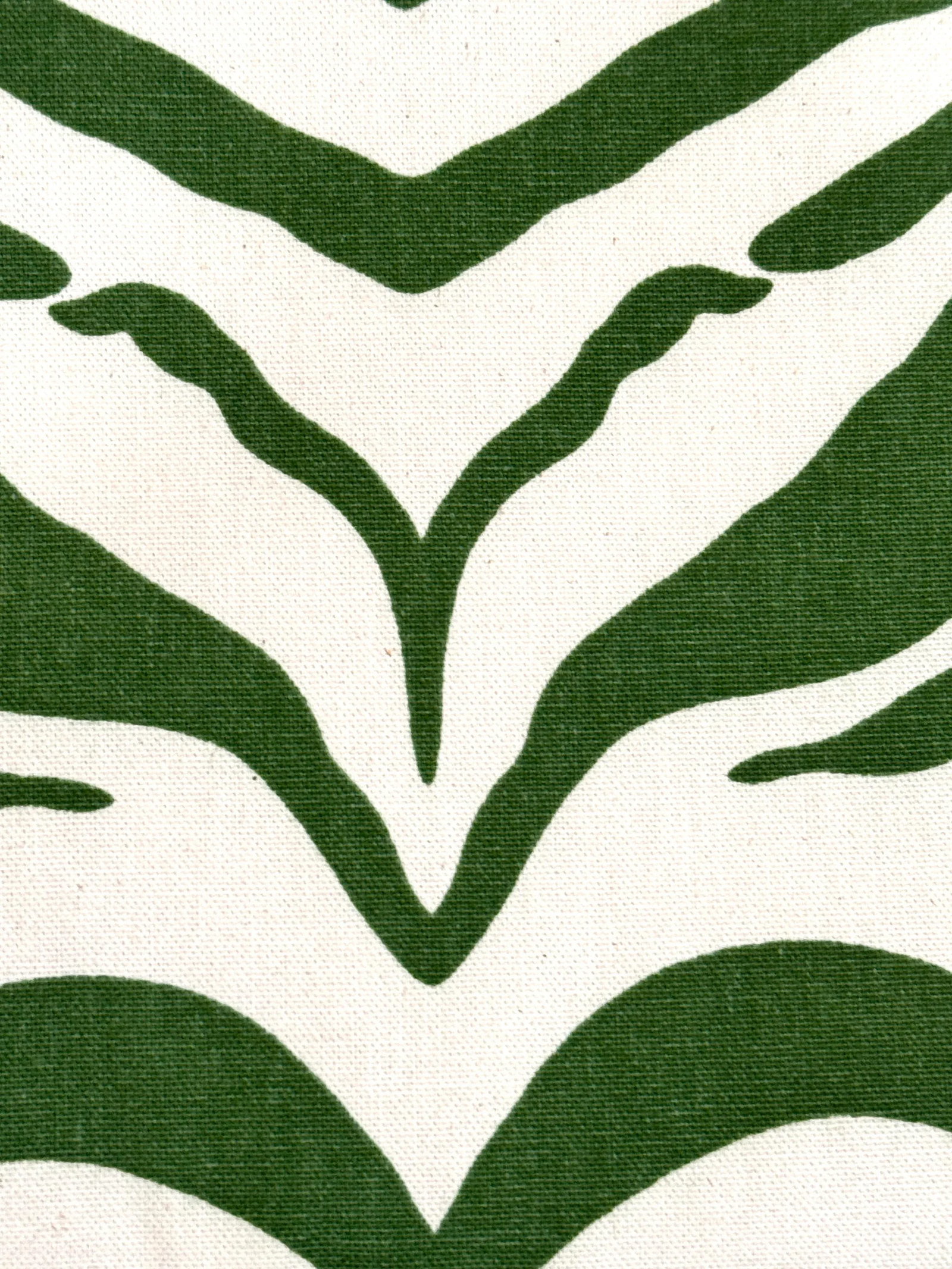 Rose Cumming Zebrine Fabric- Green, 8 Yards - 2