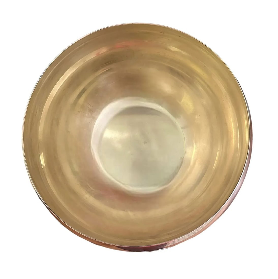 Vintage Large Italian Mid Century Modern Brass Pumpkin Form Ice Bucket / Box - 6
