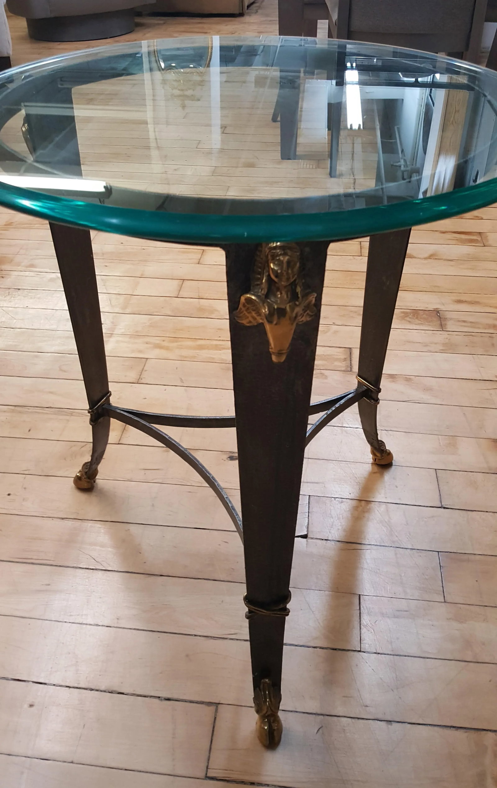 Maitland-Smith Glass Top Occasional Table - 11