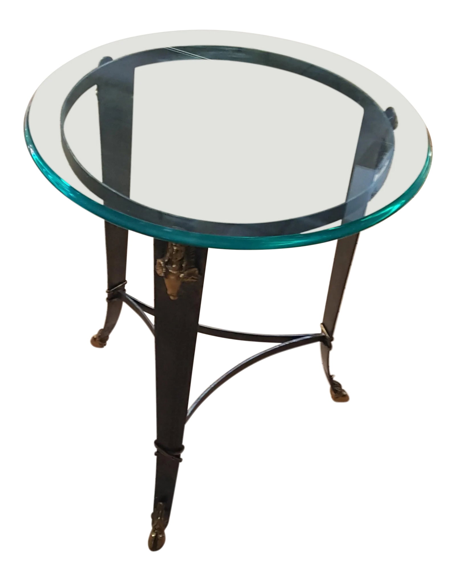 Maitland-Smith Glass Top Occasional Table (1 of 13)