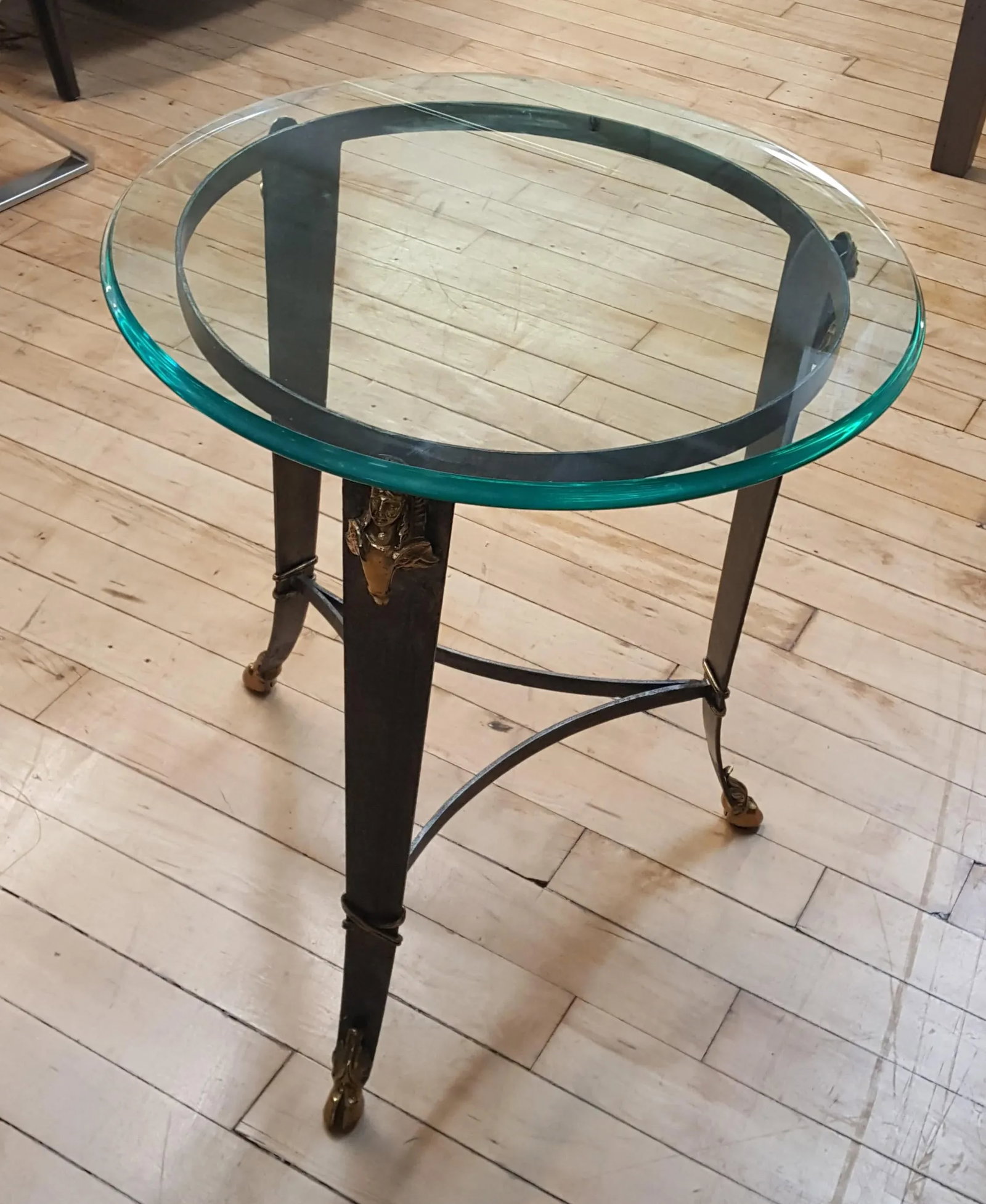 Maitland-Smith Glass Top Occasional Table - 3