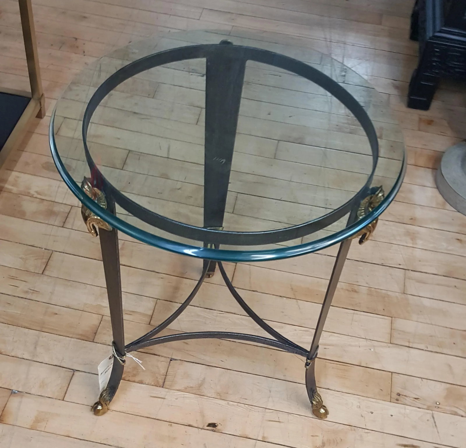 Maitland-Smith Glass Top Occasional Table - 4