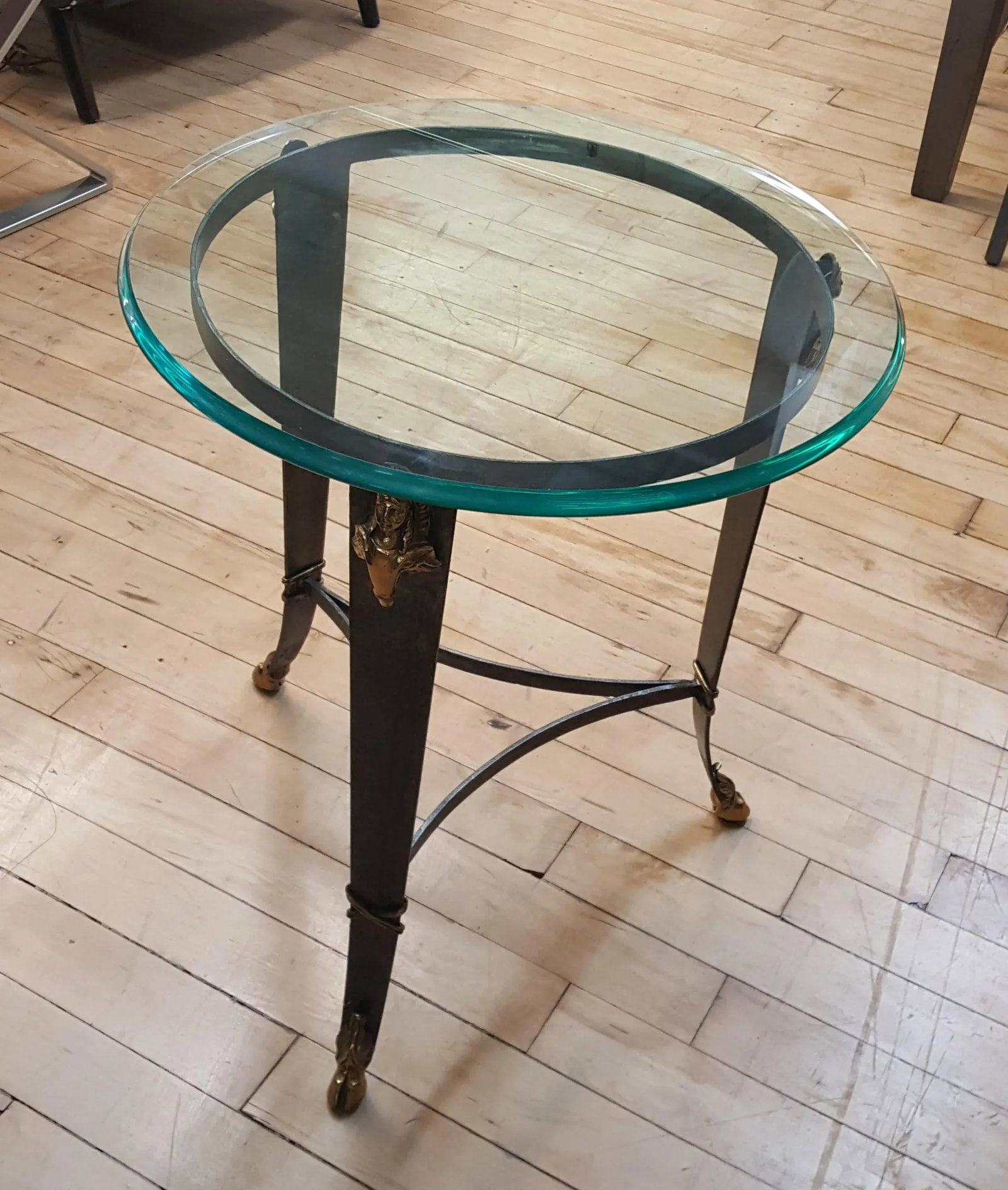 Maitland-Smith Glass Top Occasional Table - 5