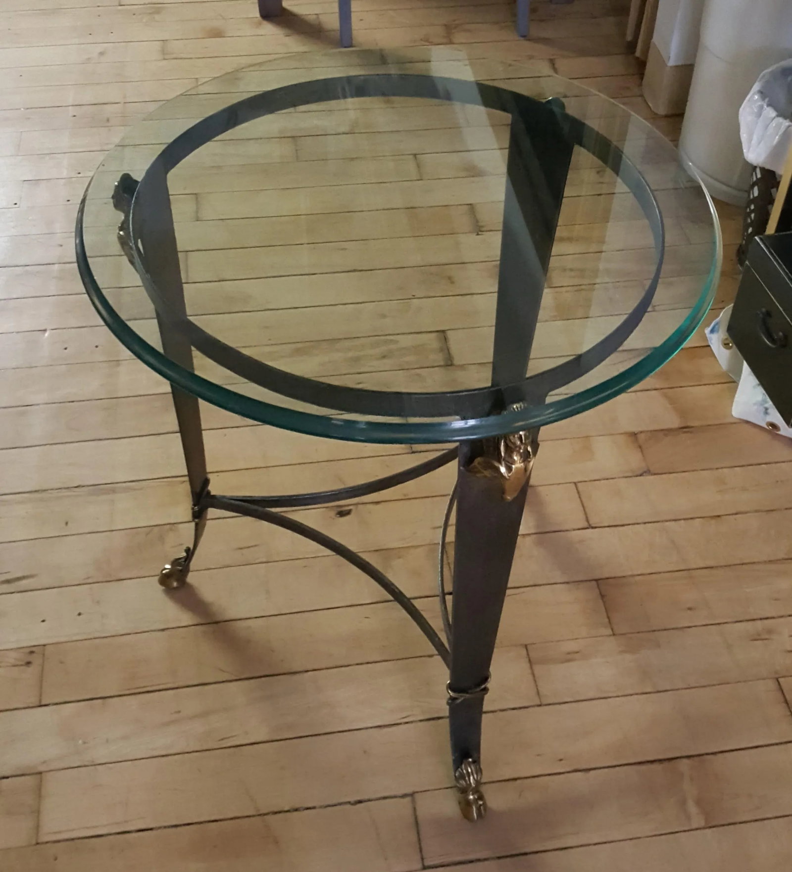 Maitland-Smith Glass Top Occasional Table - 7