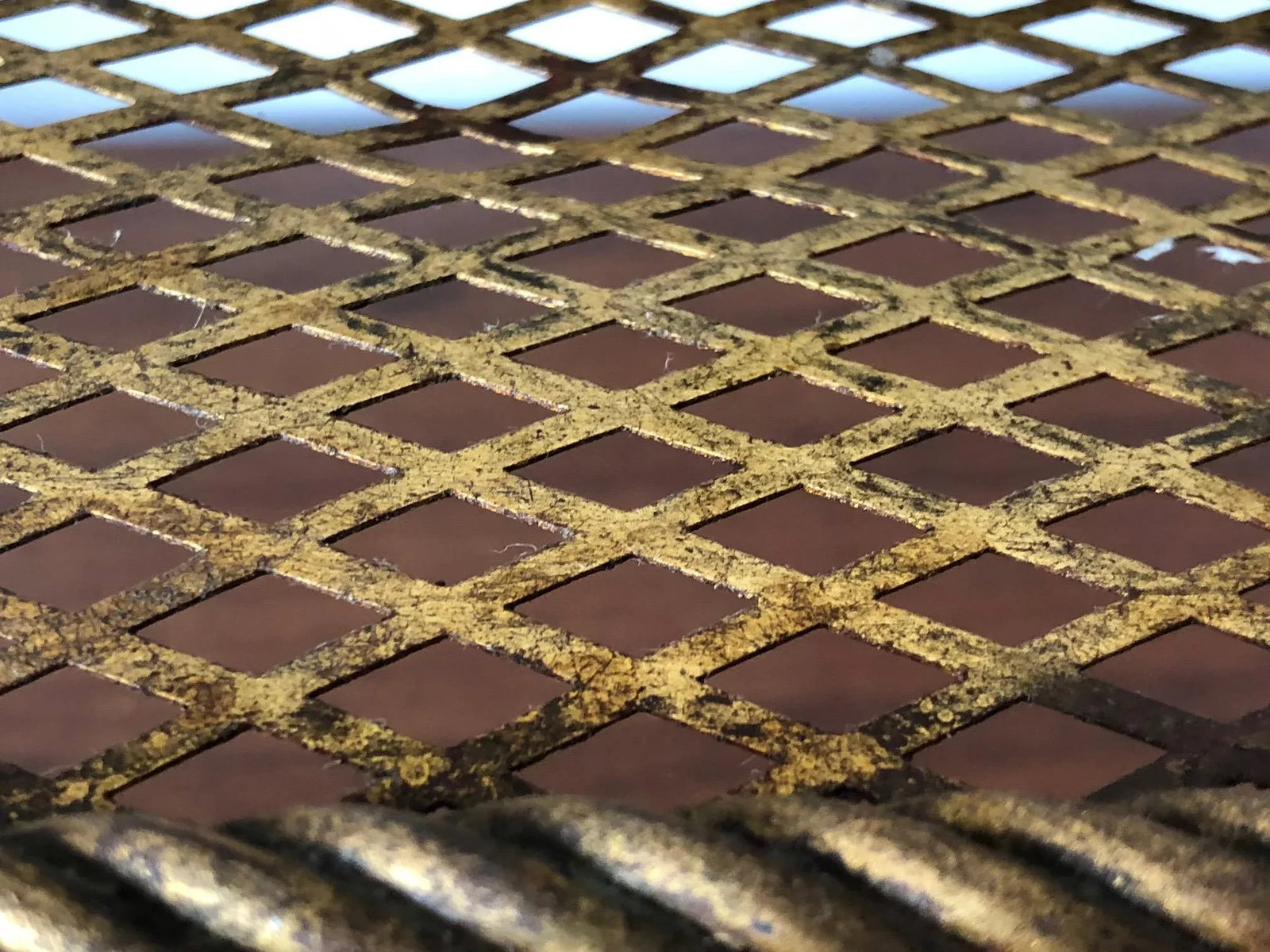 1960s Vintage Italian Gilt Metal Magazine Rack - 7