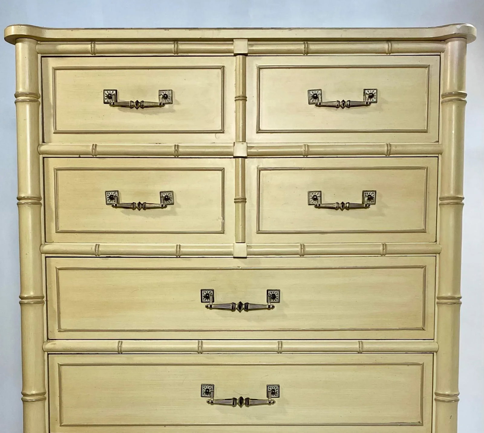 1970s Faux Bamboo Chippendale Chinoiserie Bali Hai by Henry Link Chest of Drawers - 10