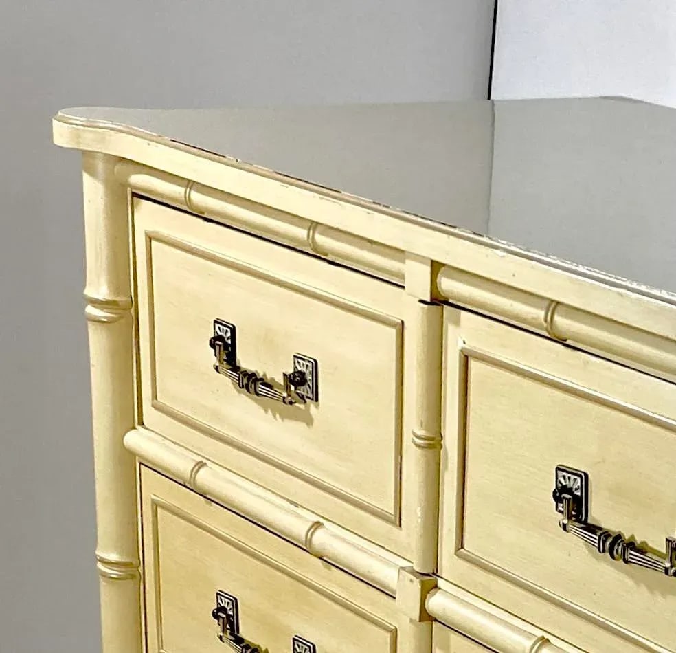 1970s Faux Bamboo Chippendale Chinoiserie Bali Hai by Henry Link Chest of Drawers - 12