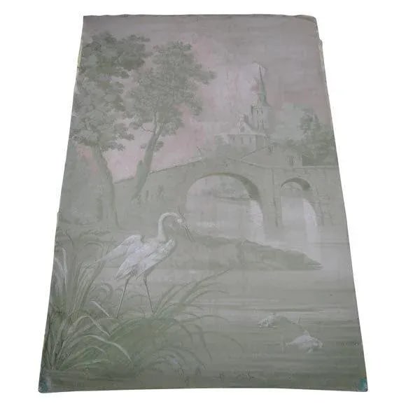 Late 18th Century Vintage Chateau Oil Painting - 8