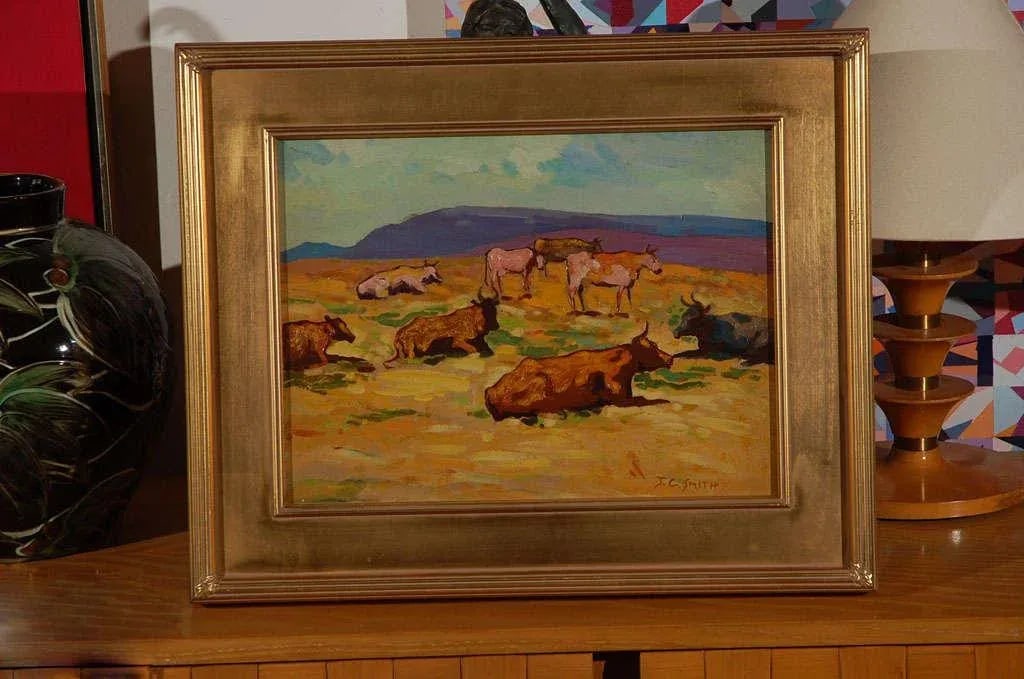 John Christopher Smith Oil Painting on Board Landscape - 2