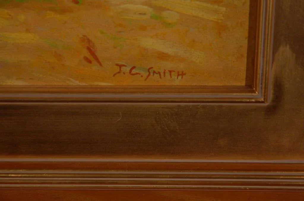 John Christopher Smith Oil Painting on Board Landscape - 5
