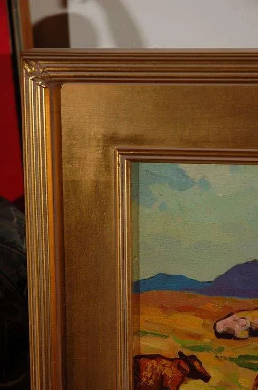 John Christopher Smith Oil Painting on Board Landscape - 6