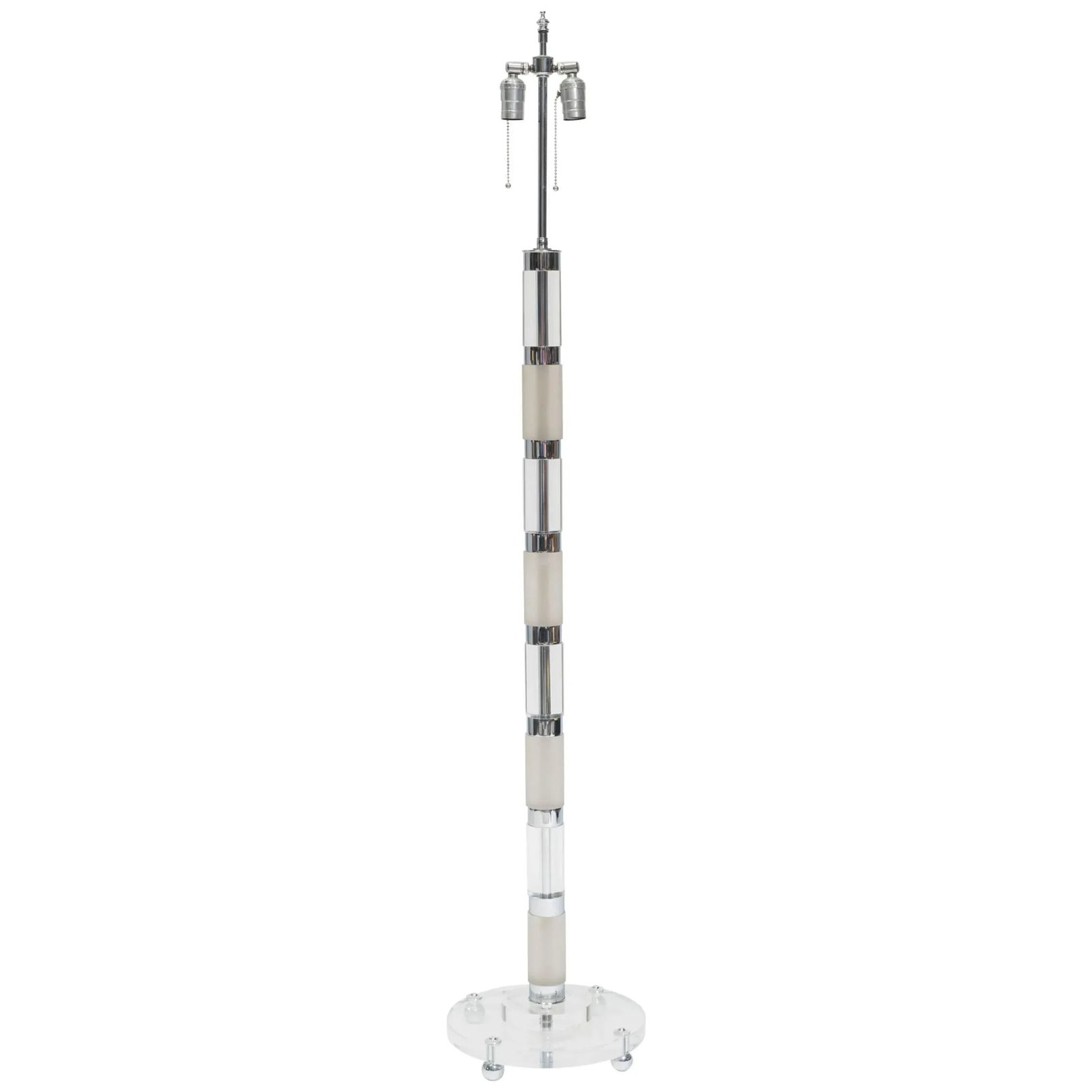 Chrome and Lucite Floor Lamp - 6
