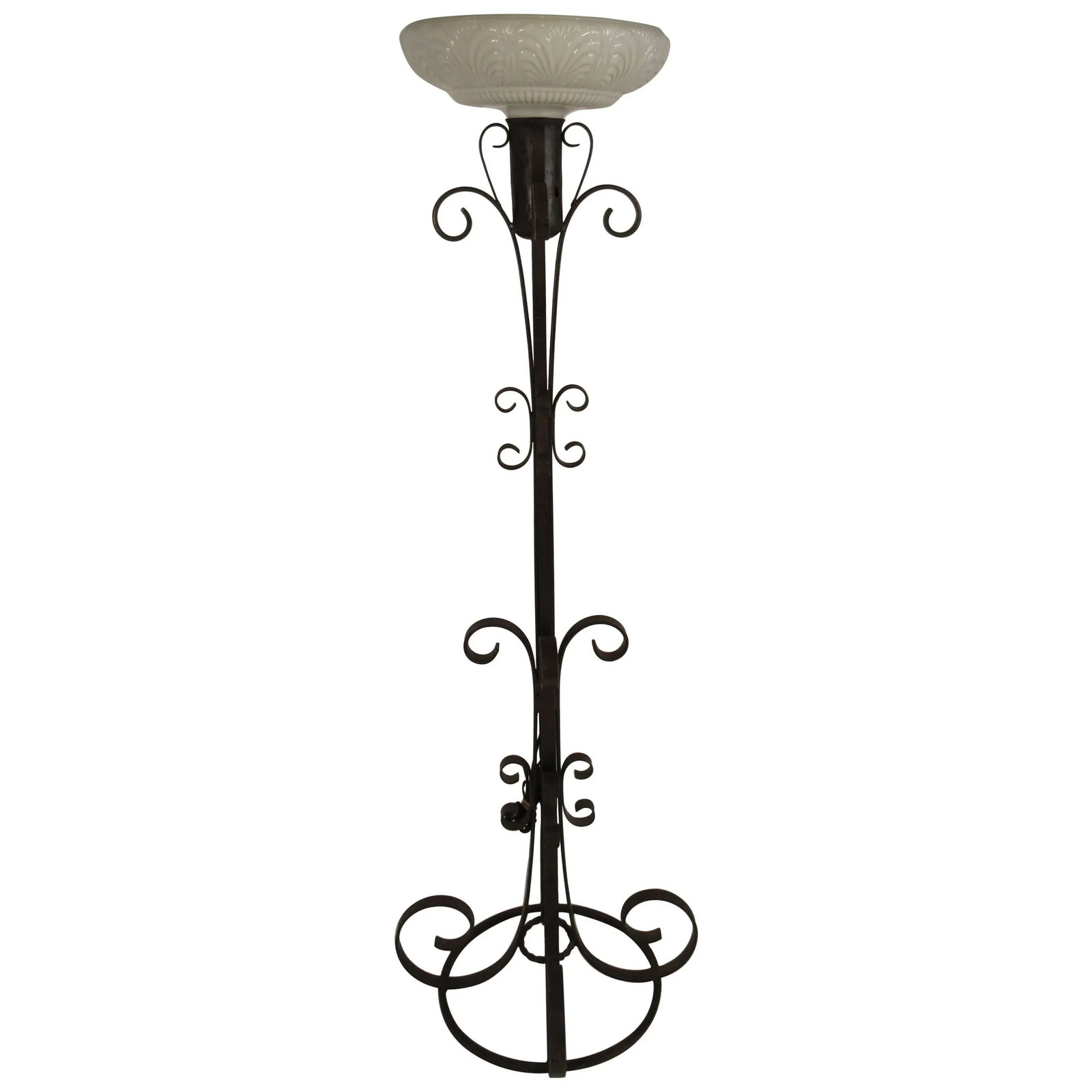 1940s Wrought Iron Floor Lamp - 10