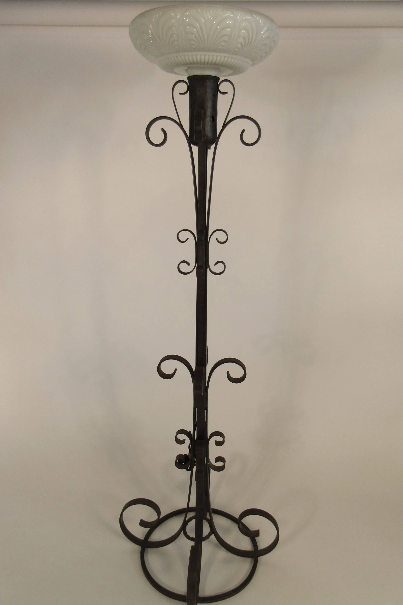 1940s Wrought Iron Floor Lamp - 2