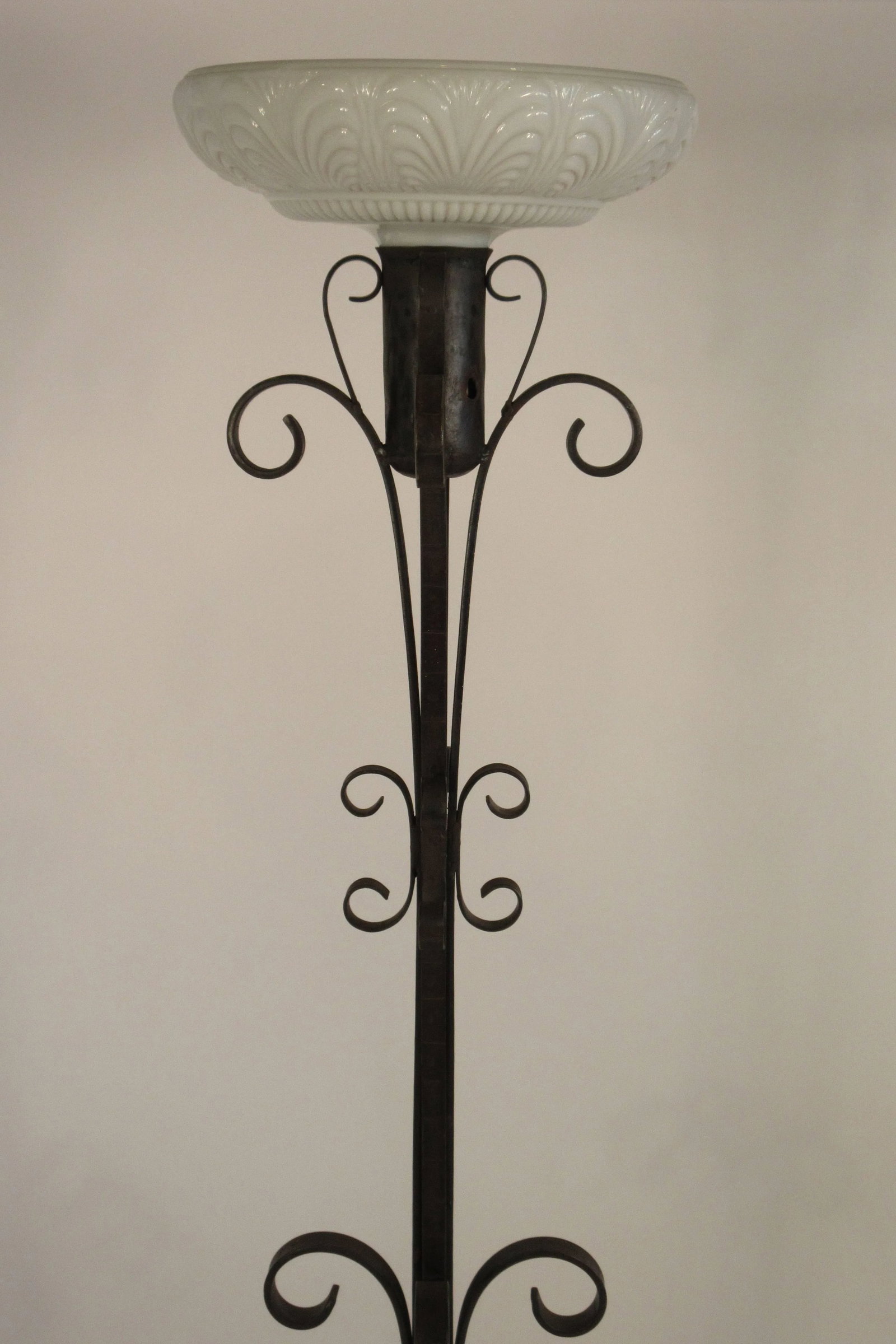 1940s Wrought Iron Floor Lamp - 3