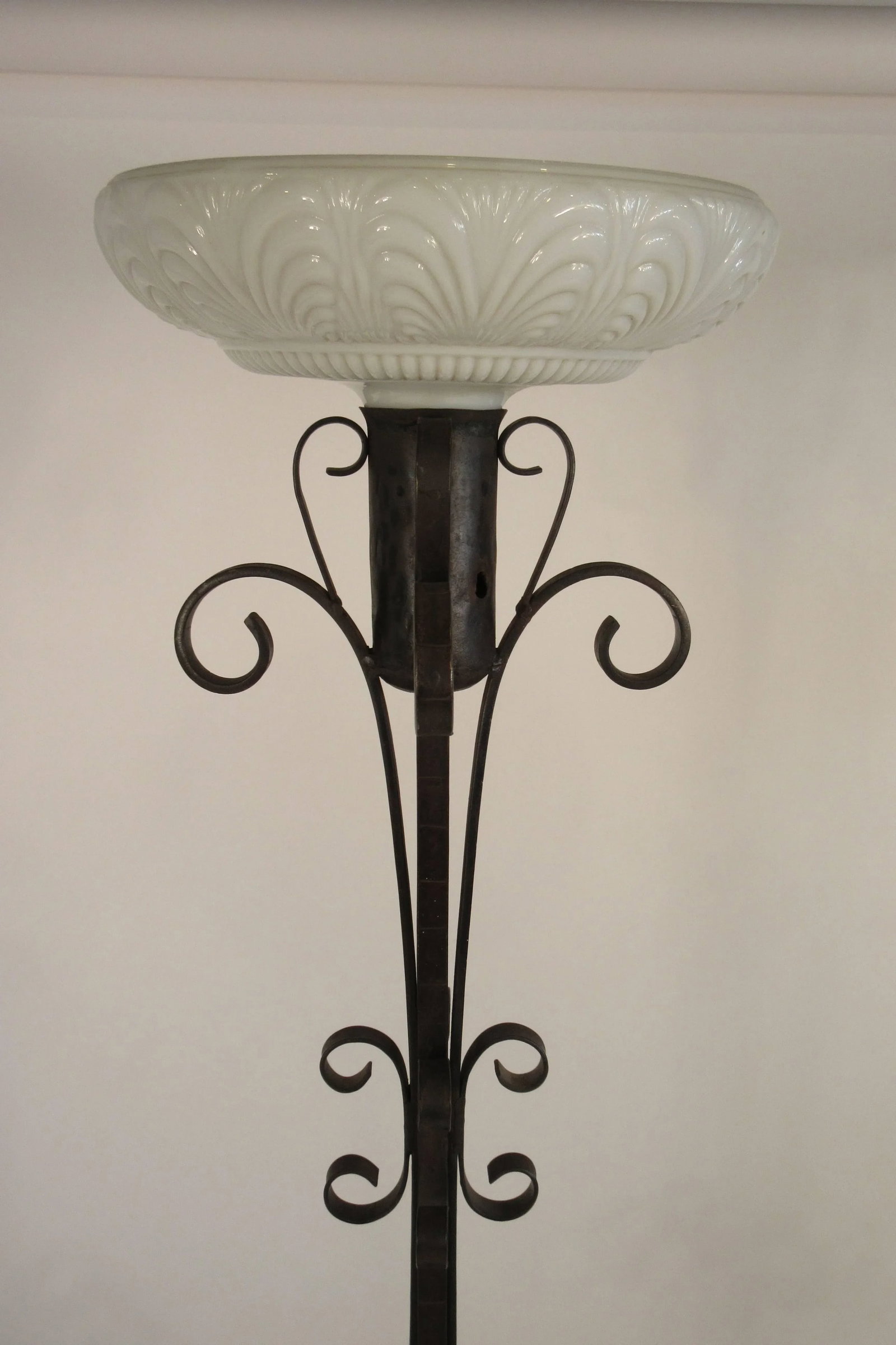 1940s Wrought Iron Floor Lamp - 4