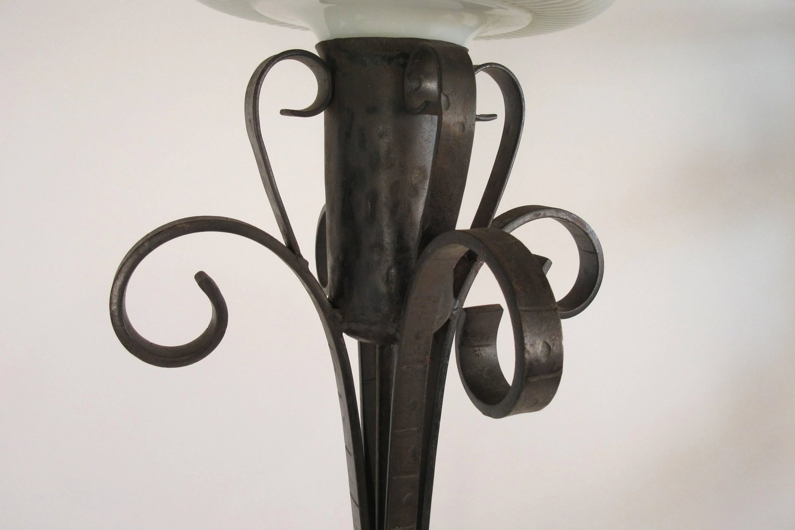 1940s Wrought Iron Floor Lamp - 7