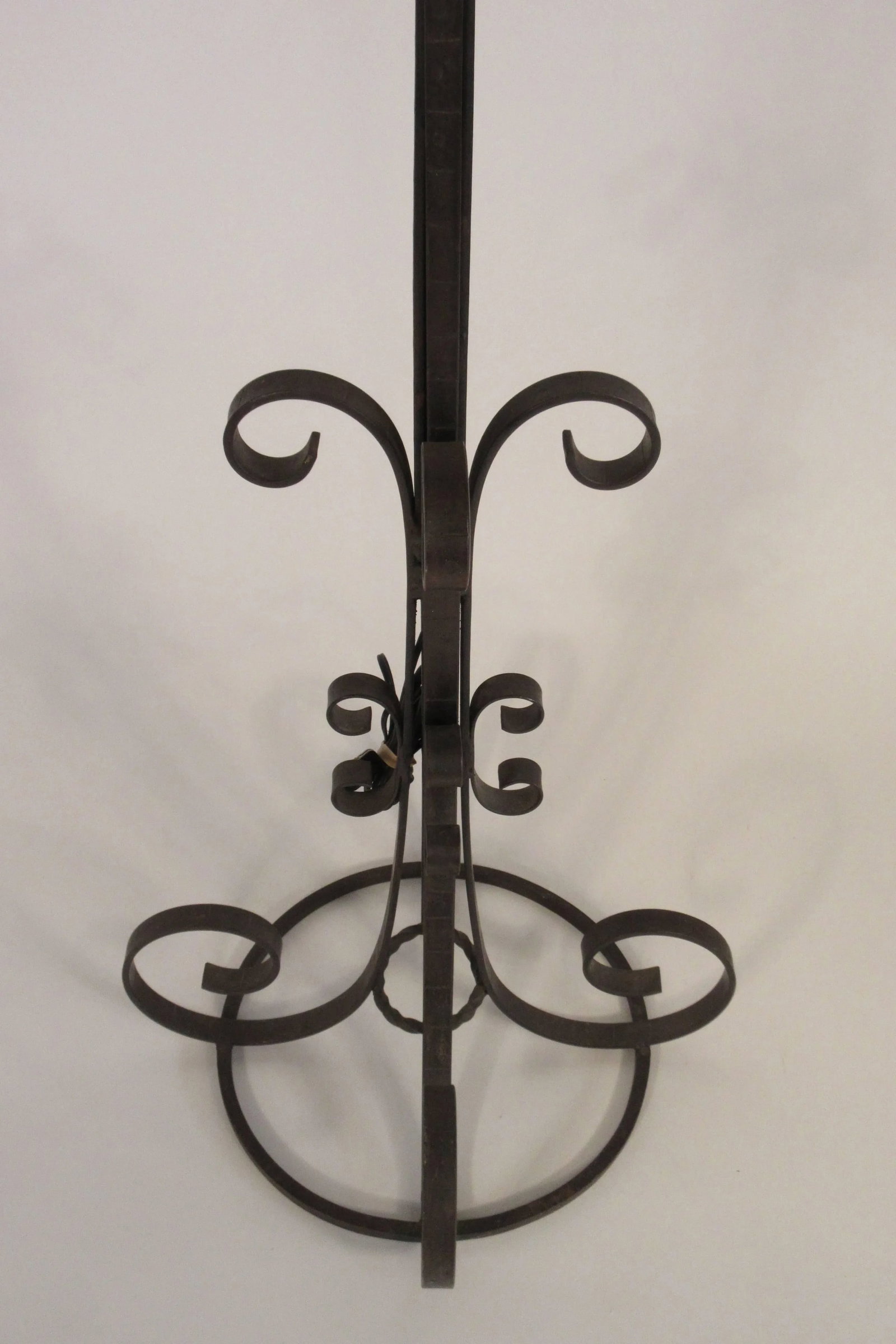 1940s Wrought Iron Floor Lamp - 8