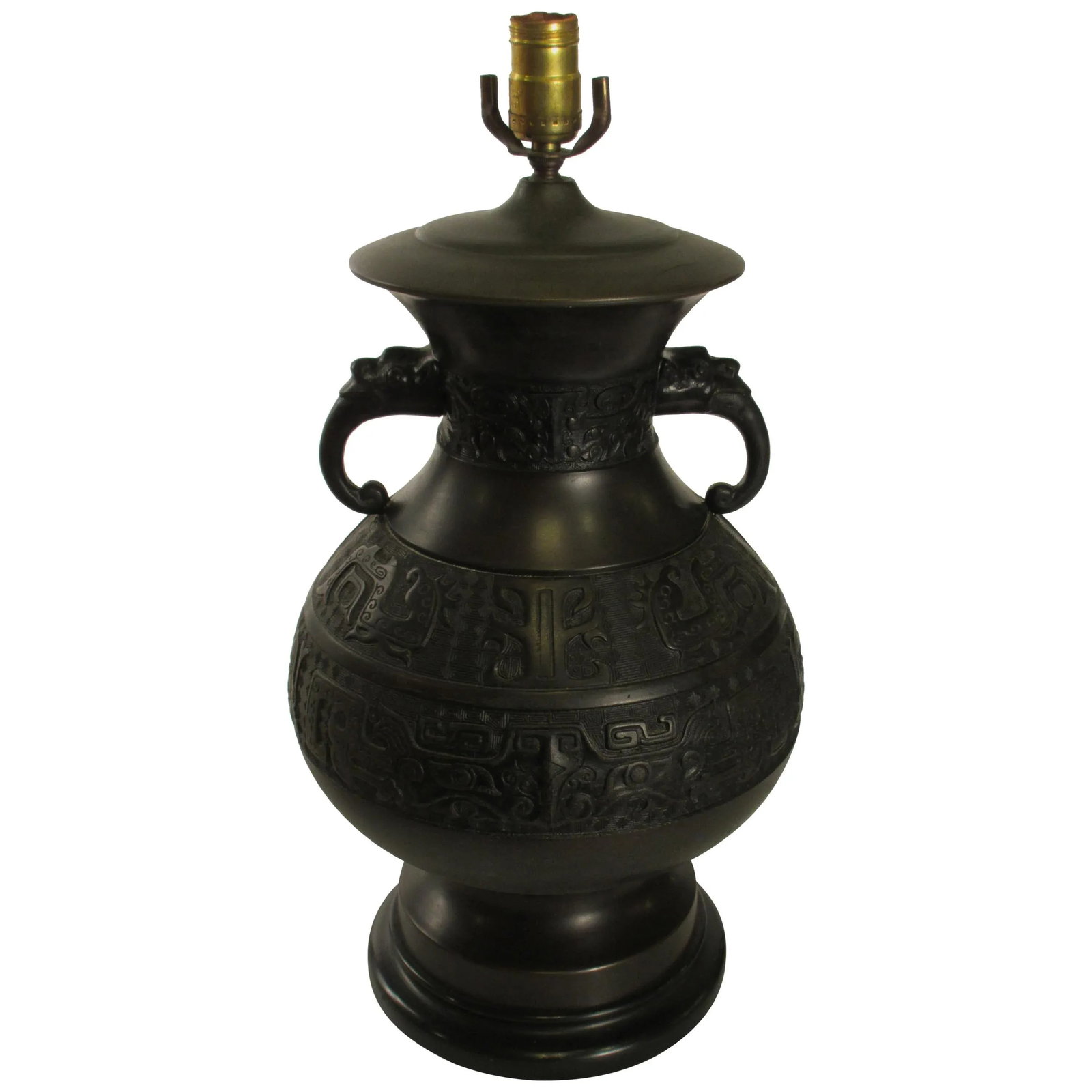 1920s Bronze Asian Table Lamp - 12