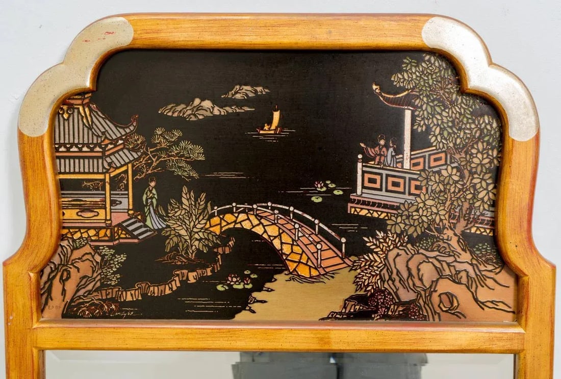 Asian Style Wall Mirror by La Barge - 3