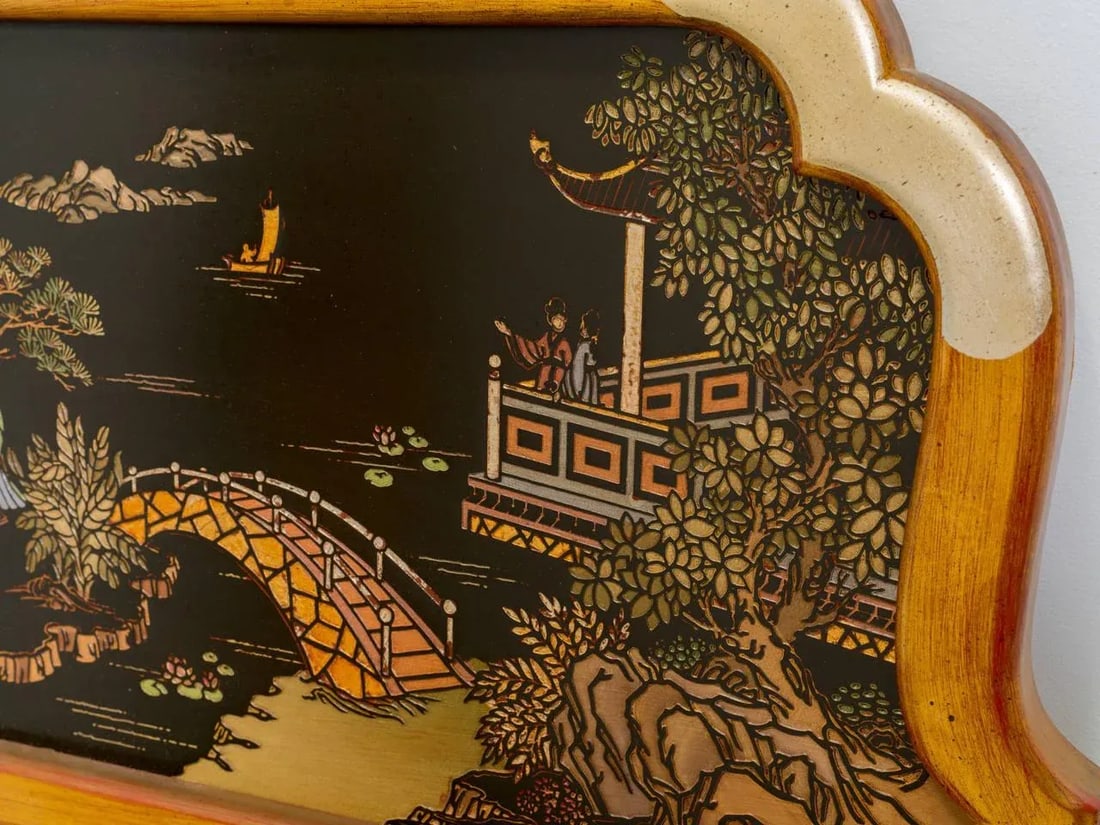 Asian Style Wall Mirror by La Barge - 4