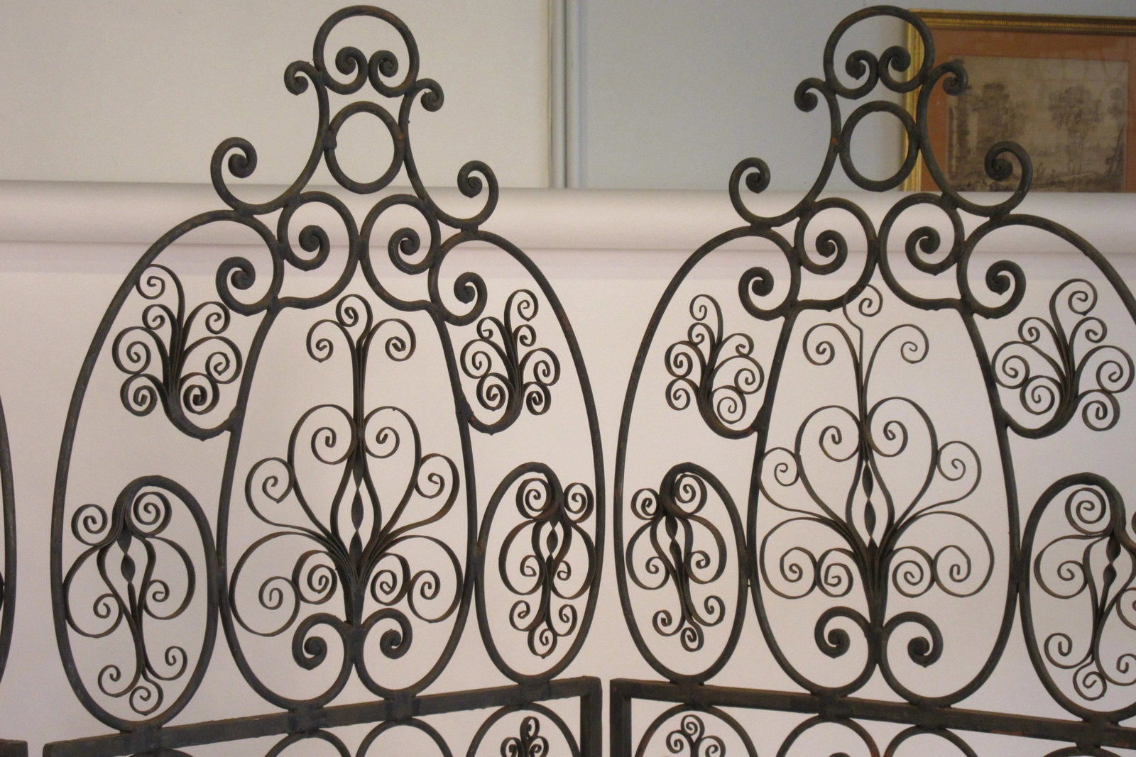 1960s Iron Scrolled Folding Screen - 8
