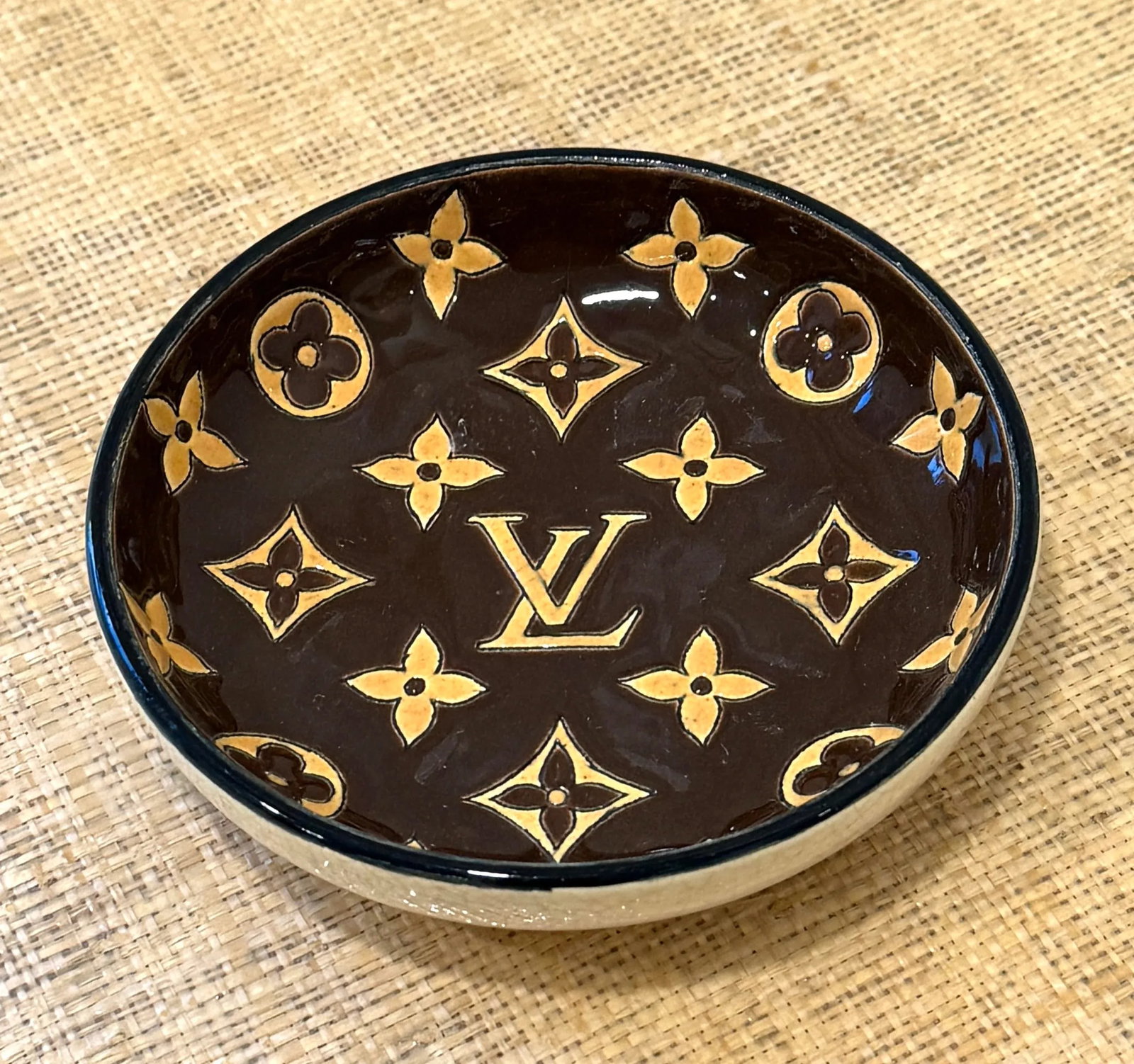 Vintage Louis Vuitton Ceramic Longwy Vide Poche - 2