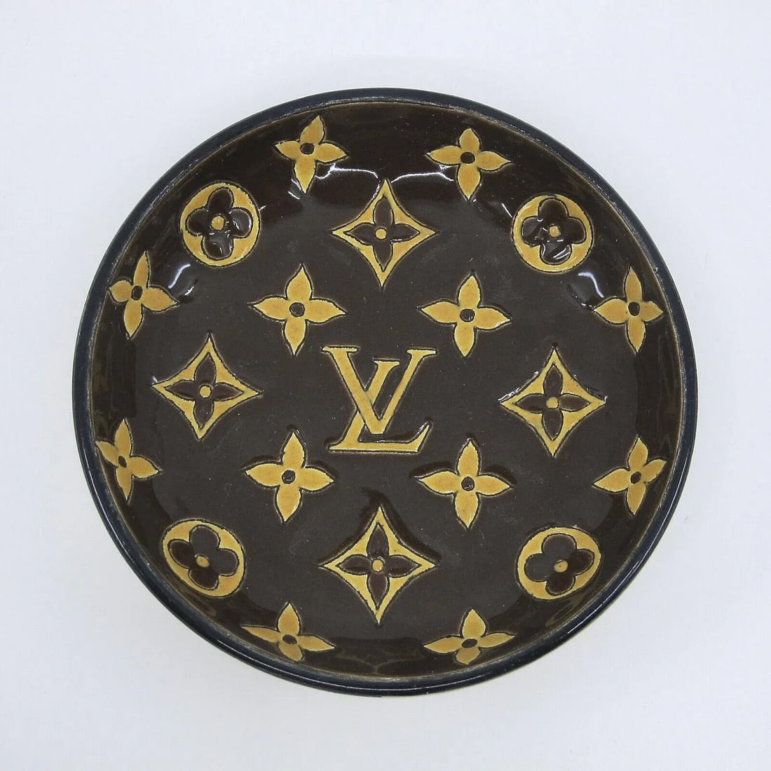 Vintage Louis Vuitton Ceramic Longwy Vide Poche - 6