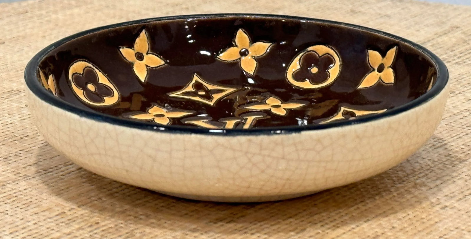 Vintage Louis Vuitton Ceramic Longwy Vide Poche - 8
