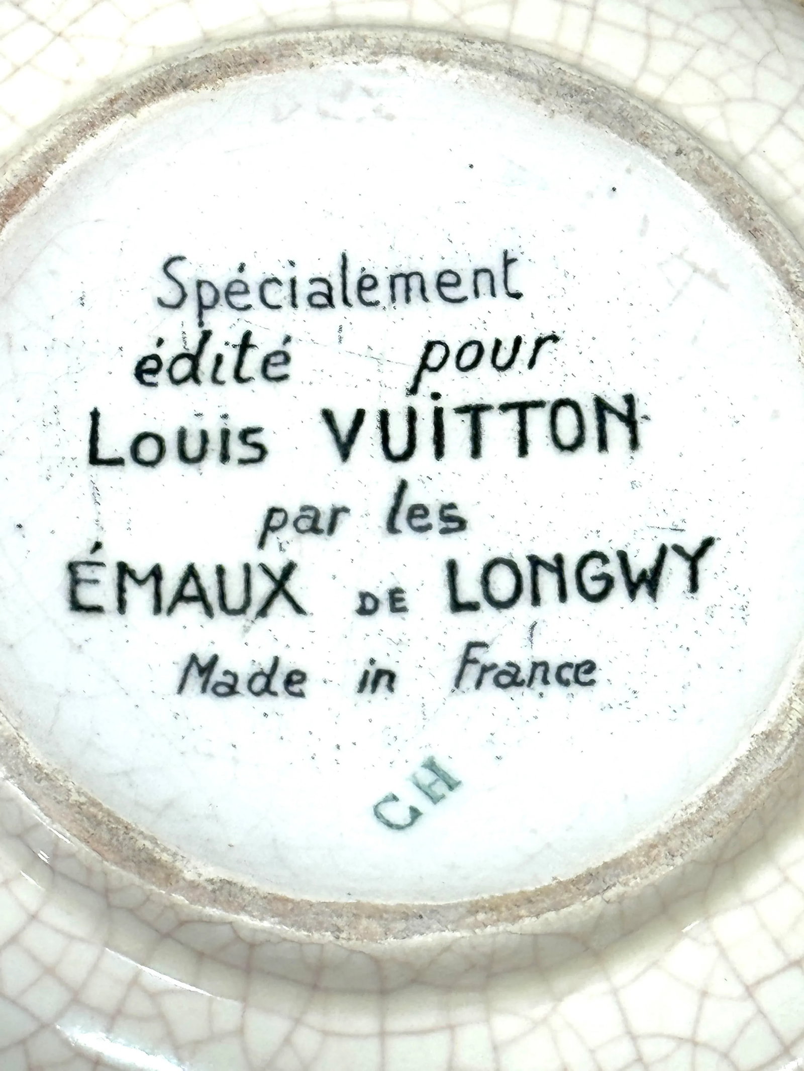 Vintage Louis Vuitton Ceramic Longwy Vide Poche - 9