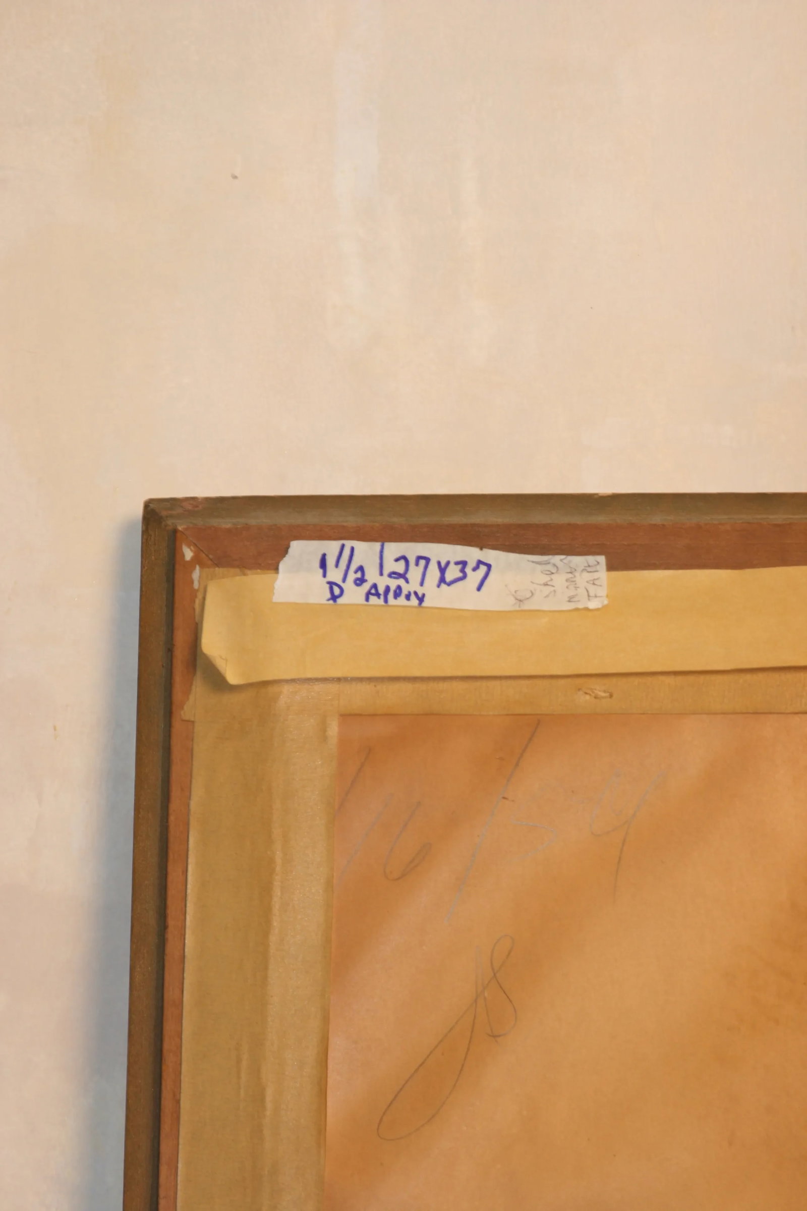 Vintage Wood Mirror With Wavy, Shell Like Design - 7