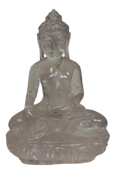 Solid Clear Rock Crystal Buddha Statue (1 of 10)