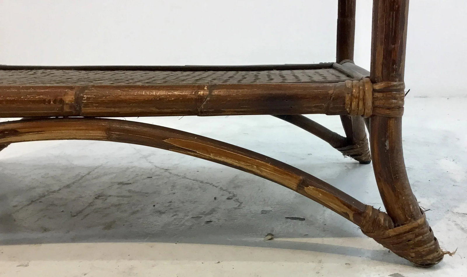 Mid-Century Modern Bamboo Magazine Rack - 4
