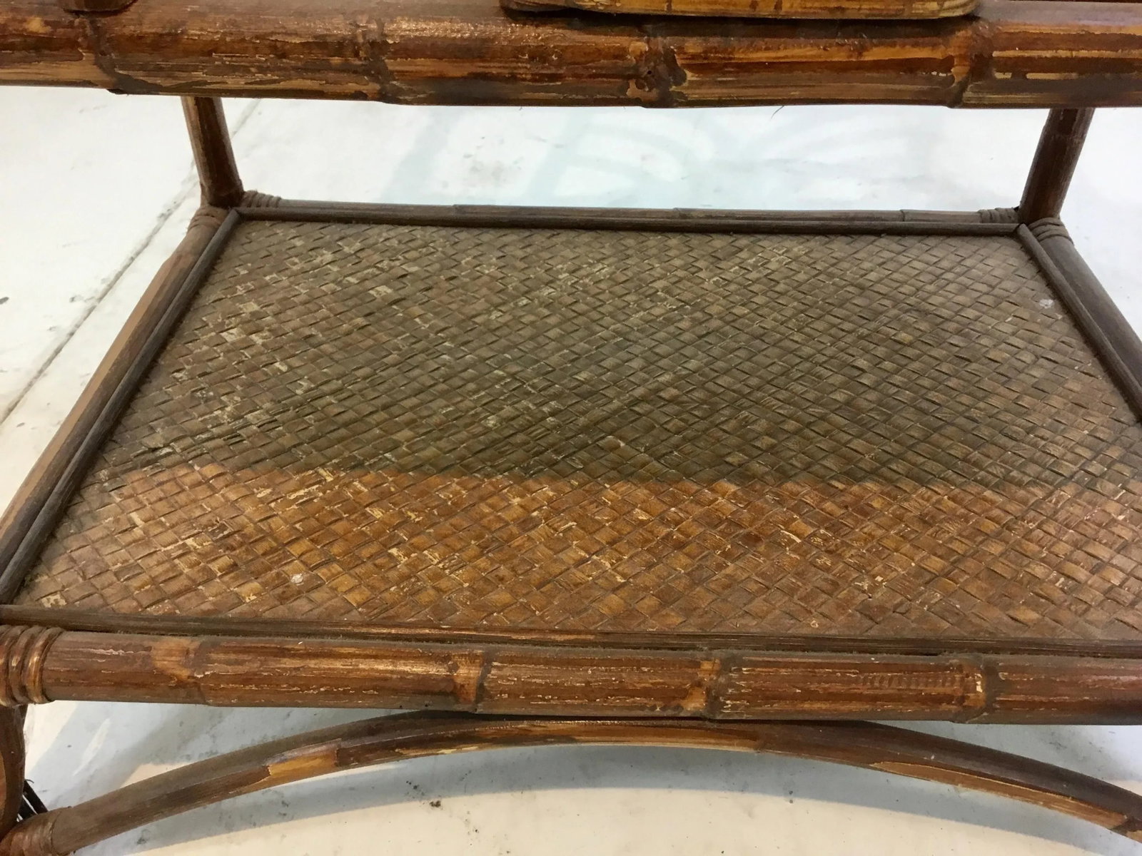 Mid-Century Modern Bamboo Magazine Rack - 5