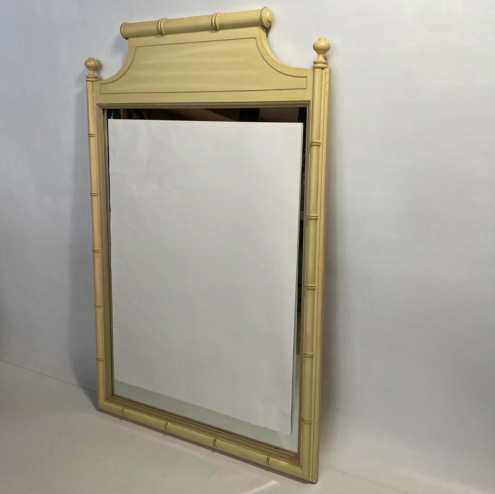Vintage Faux Bamboo Mirror by Henry Link - 3