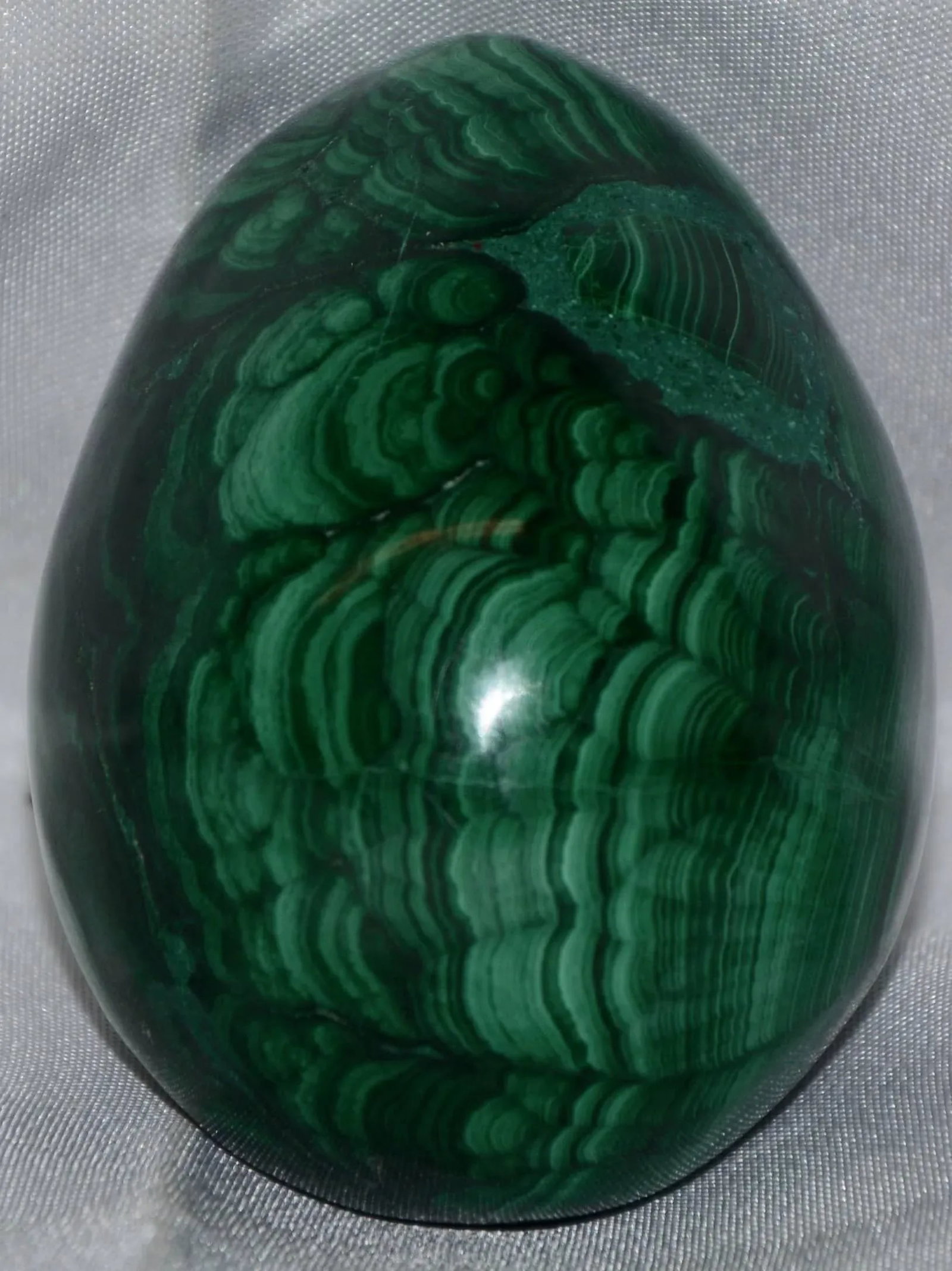 Midcentury Green Malachite Egg - 4
