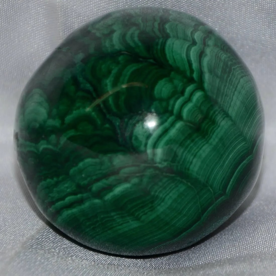 Midcentury Green Malachite Egg - 6