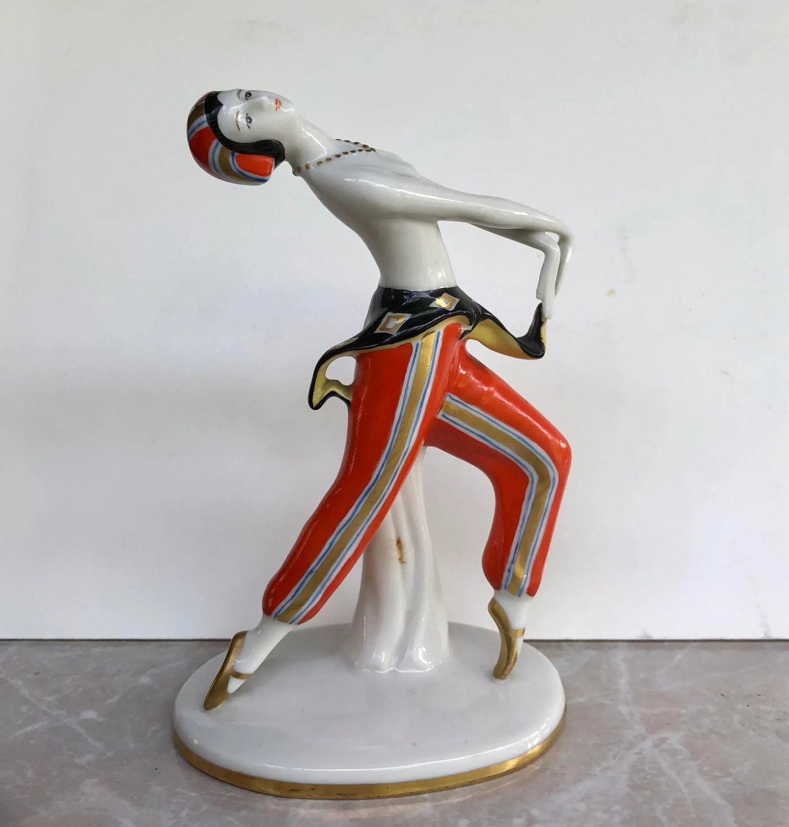 William Goebel Art Deco Ballet Russe Style Dancer Figurine - 8
