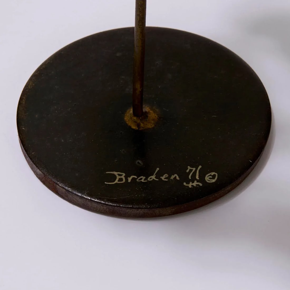 Brass and Steel Welded Tree Sculpture Signed - 5