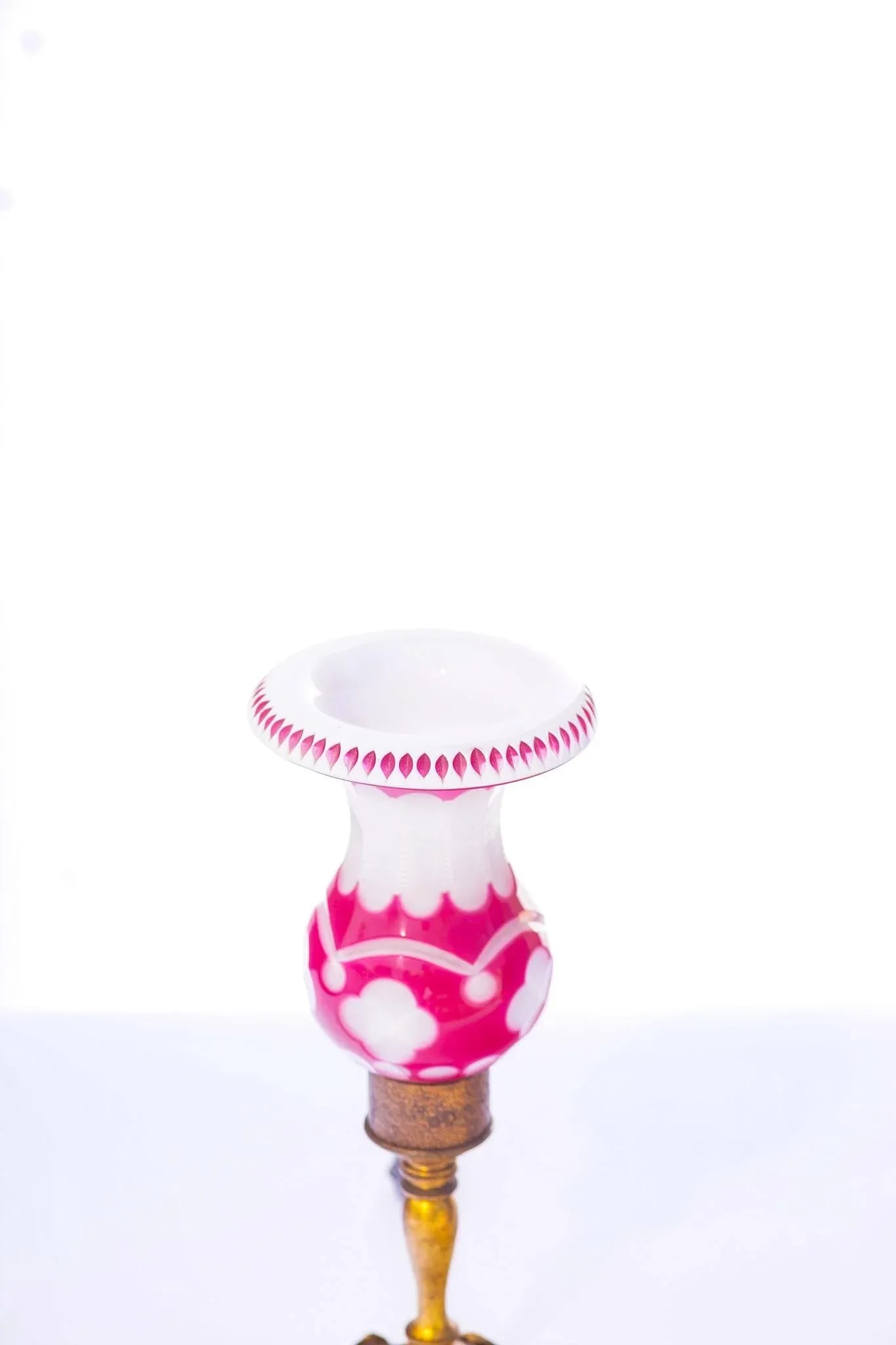 20th C. French Ruby and Opaline Bronze Lamps - 3
