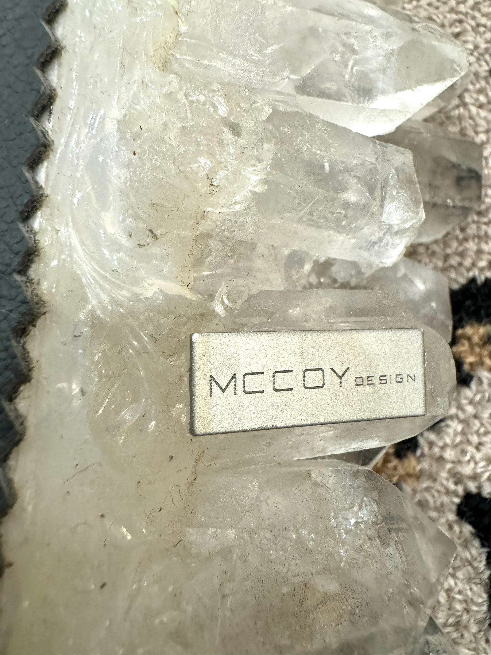 Vintage Clear Quartz Box by McCoy Design - 7