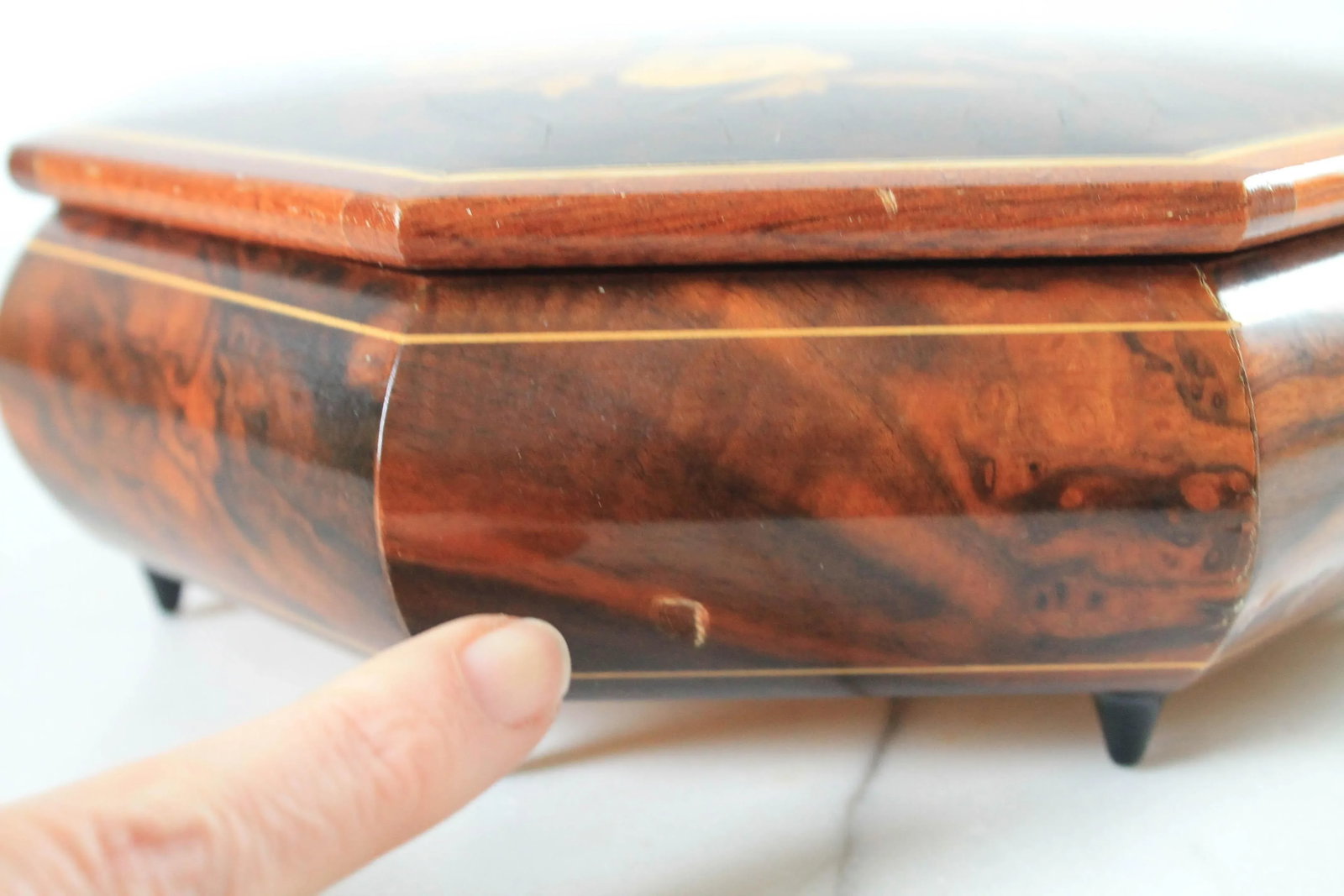 Vintage Italian Jewelry Music Box - 8