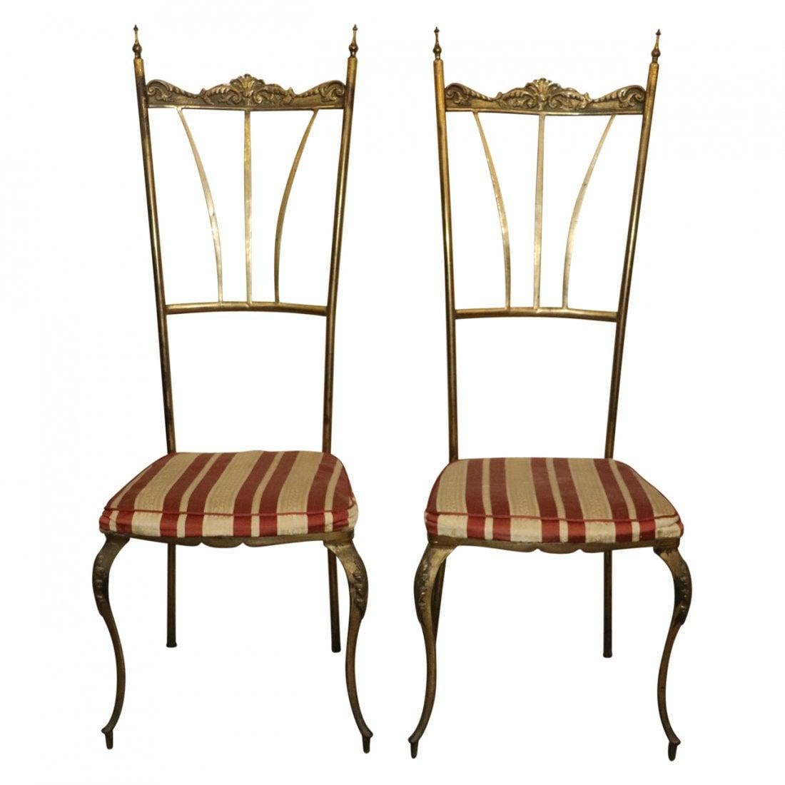 1950s Vintage Chiavari Style Chairs- a Pair - 2