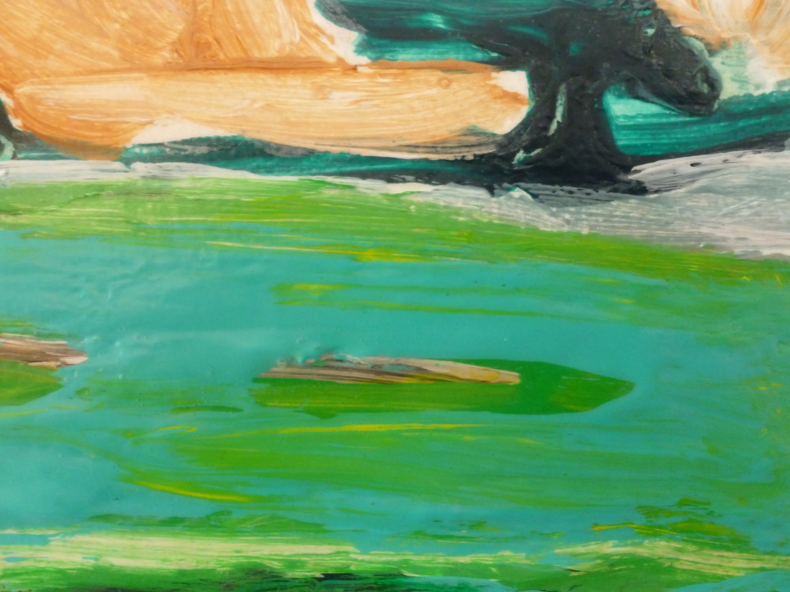 "Pond" Abstract Acrylic Painting by Scott Spencer - 3