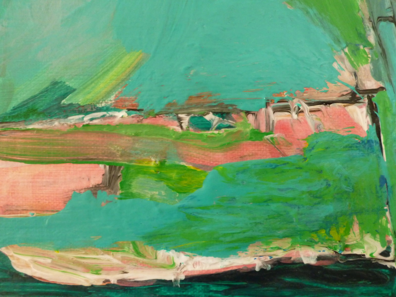 "Pond" Abstract Acrylic Painting by Scott Spencer - 5