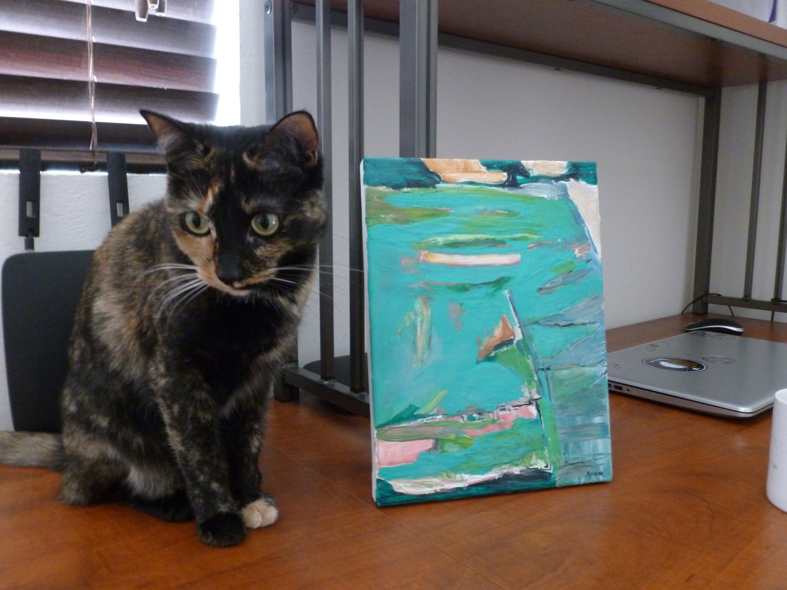 "Pond" Abstract Acrylic Painting by Scott Spencer - 7
