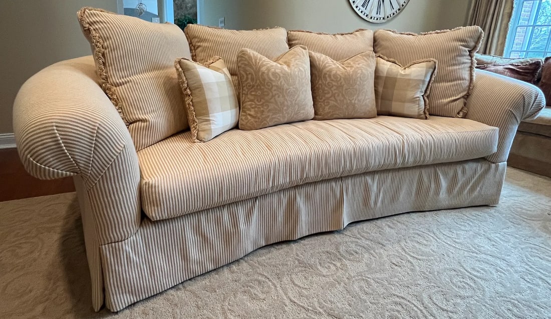 Century Furniture Custom Curved Sofa - 3